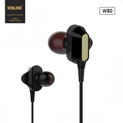 tai nghe Winlink W80 zack 3.5mm superbass có mic đàm thoại Nhét Tai Nghe Nhạc Earphone