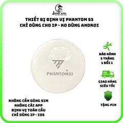 Định vị GPS PHANTOM S3 , dùng cho IP KO DÙNG CHO ANDROI ,app find my , công nghệ kết nối Bluetooth Smart TAG Kem pin