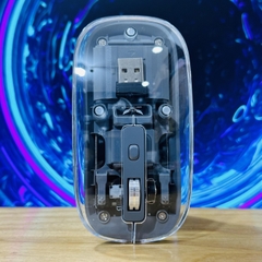 Chuột không dây ZERODATE T7 kết nối 3 thiết bị Bluetooth và USB 2.4G có sạc