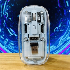 Chuột không dây ZERODATE T7 kết nối 3 thiết bị Bluetooth và USB 2.4G có sạc
