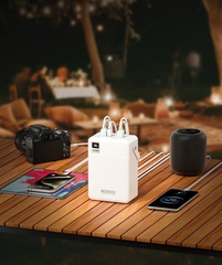 Pin sạc dự phòng Wekome WP 78 - 80.000 mah sạc nhanh 22.5w - 20w PD sạc điện thoại có đèn pin và đèn led hiển thị pin phụ kiện Pin Dự Phòng đa năng dung lượng lớn