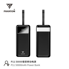 Pin sạc dự phòng PHANTOM P11 50.000 mah sạc nhanh 22.5w - 20w PD có đèn pin