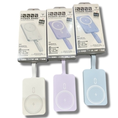 Pin sạc dự phòng không dây P21 phantom 10.000 mah sạc nhanh 22.5w - 20w PD