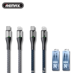 Cáp sạc nhanh 30W Remax RC 116 C-L có đèn led tự ngắt sạc dài 1 mét 2 Sạc Điện Thoại