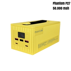 Pin sạc dự phòng PHANTOM P27 - 50000 mah sạc nhanh 22.5w - 20w PD
