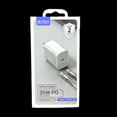 Bộ sạc nhanh BIYOSO 35W GaN  C - C gồm cốc và cáp dùng sạc điện thoại các dòng Phụ Kiện