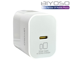 Bộ sạc nhanh BIYOSO 35W GaN  C - C gồm cốc và cáp dùng sạc điện thoại các dòng Phụ Kiện