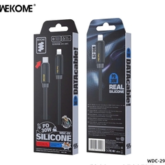 Cáp sạc nhanh 30w PD- WK WDC 29  Dây Silicone Siêu Bền - 1m phụ kiện sạc điện thoại Phone Usb C Type C - lP