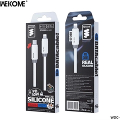 Cáp sạc nhanh 30w PD- WK WDC 29  Dây Silicone Siêu Bền - 1m phụ kiện sạc điện thoại Phone Usb C Type C - lP