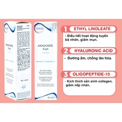 Kem Hỗ Trợ Giảm Mụn Viêm Aknicare Fast CreamGel 30ml