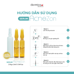 Tinh chất Trị Mụn Mờ Thâm Dermica Acnezon Ampoule - 01 Ống