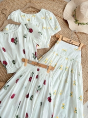 FR6 -  Set A Bo Eo Thêu Hoa CV