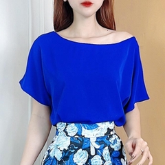 Áo Sơ Mi Trơn Nữ Cổ Tròn Chất Lụa Mango Đi Làm Đi Chơi MIMIX - CO1