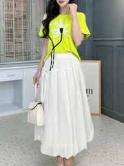 Áo Thun Nữ Cổ Tròn Đính Hoa 4 Màu Basic Chất Borip QC Đi Biển MIMIX - EH3