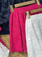 Set Short Nữ Áo Boi Thêu Mix Nơ Và Quần Dáng Ngắn Chất Boi Thêu Dày Đi Dạo Phố MIMIX - FI5