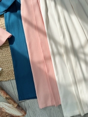 Set Áo Vest Cổ Hoa Mix Quần Dáng Dài Chất Chéo Hàn Công Sở MIMIX - FM8