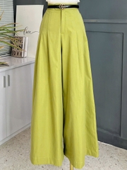 Quần Kaki Trơn Nữ Xếp Ly Ống Rộng Chất Kaki Mền Đi Tiệc Đi Làm MIMIX - ES1