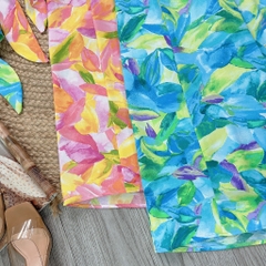 Set Bộ Áo Cúp 2 Dây Mix Quần Dáng Dài Chất Lụa Mango Đi Biển MIMIX - FD5