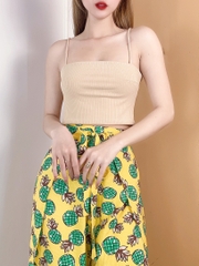 Áo 2 Dây Croptop Chất Thun Gân Đi Chơi Đi Biển MIMIX - CA0