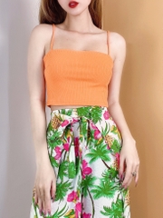 Áo 2 Dây Croptop Chất Thun Gân Đi Chơi Đi Biển MIMIX - CA0