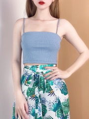 Áo 2 Dây Croptop Chất Thun Gân Đi Chơi Đi Biển MIMIX - CA0