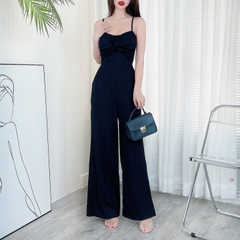 Jumpsuit Trơn Nữ 2 Dây Xoắn Ngực Chất Thun Gân Đi Du Lịch MIMIX - CZ8