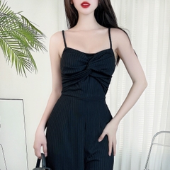 Jumpsuit Trơn Nữ 2 Dây Xoắn Ngực Chất Thun Gân Đi Du Lịch MIMIX - CZ8