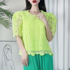 Áo Nữ Ren Phối Quần Dập Ly Dáng Suông Đi Biển Đi Du Lịch MIMIX - DD0