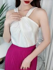 Áo Yếm Trơn Dây Xoắn Chất Lụa Đi Tiệc Đi Du Lịch MIMIX - DD7