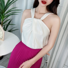 Áo Yếm Trơn Dây Xoắn Chất Lụa Đi Tiệc Đi Du Lịch MIMIX - DD7