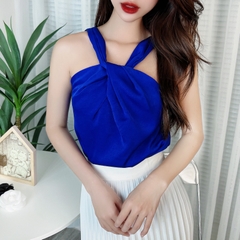 Áo Yếm Trơn Dây Xoắn Chất Lụa Đi Tiệc Đi Du Lịch MIMIX - DD7
