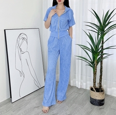 Set Bộ Nữ Áo Hoodie Phối 2 Túi Mix Quần Dáng Dài Chất Thun Nhật Đi Du Lịch MIMIX - DT3