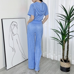 Set Bộ Nữ Áo Hoodie Phối 2 Túi Mix Quần Dáng Dài Chất Thun Nhật Đi Du Lịch MIMIX - DT3