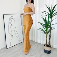 Quần Trơn Nữ Ống Loe Dáng Dài Chất Nhung Đi Làm Đi Chơi MIMIX - DV0