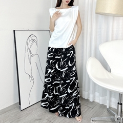 Áo Kiểu Nữ Trơn Sát Nách Có Đệm Vai Thời Trang Chất Lụa Vân Gỗ Công Sở MIMIX - ED0
