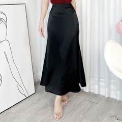 Chân Váy Lụa Trơn Dáng Dài Đuôi Cá Nữ Tính Chất Lụa Vân Gỗ Đi Tiệc Đi Làm MIMIX - DJ3