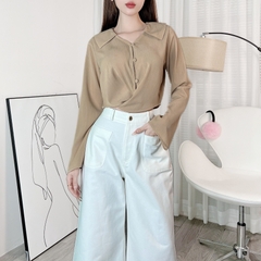Quần Kaki Dáng Dài Loe Tôn Dáng Phối Túi Trước Đi Làm Đi Tiệc MIMIX - EF3