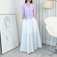 Chân Váy Trơn Nữ Dáng Dài Rộng Xòe Phong Cách Dễ Thương Chất Thô Kate Đi Biển Đi Làm MIMIX - EJ4