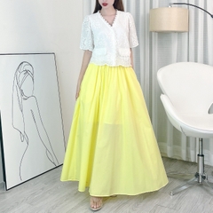 Chân Váy Trơn Nữ Dáng Dài Rộng Xòe Phong Cách Dễ Thương Chất Thô Kate Đi Biển Đi Làm MIMIX - EJ4