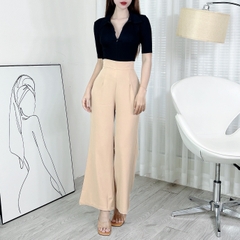 Áo Thun Trơn Cổ Sơ Mi Tay Ngắn Phối Khóa Kéo Trước Chất Thun Borip QC Đi Biển Đi Làm MIMIX - EI7