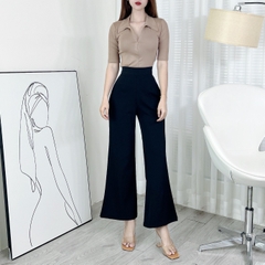 Áo Thun Trơn Cổ Sơ Mi Tay Ngắn Phối Khóa Kéo Trước Chất Thun Borip QC Đi Biển Đi Làm MIMIX - EI7