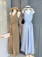 Jumpsuit Nữ Dáng Dài Giả Váy Chất Boi Mềm Đan Xương Cá Đi Biển MIMIX - EQ9