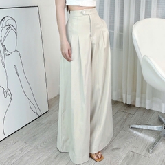 Quần Kaki Trơn Nữ Xếp Ly Ống Rộng Chất Kaki Mền Đi Tiệc Đi Làm MIMIX - ES1