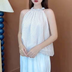 Set Váy Nữ Áo Form Bí Sát Nách Mix Chân Váy Lụa Đuôi Cá Đi Biển Đi Tiệc MIMIX - EU0
