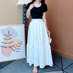 Áo Thun Nữ Len Tăm Cổ Tròn Tay Ngắn Chất Thun Borip Thỏ Quảng Châu Đi Du Lịch MIMIX - EH7