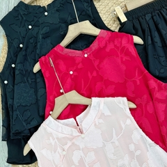 Set Váy Nữ Áo Baby Doll Sát Nách Và Chân Váy Mix Chất Tơ Ép Hoa Đi Biển MIMIX - EV9