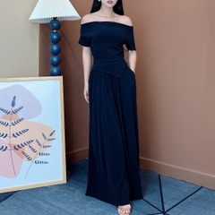 Set Bộ Nữ Áo Thun Tà Nhọn Mix Quần Dáng Dài Chất Thun Dẻo Rayon Đi Dạo Phố MIMIX - EW4