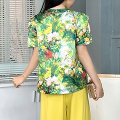 Set Bộ Nữ Áo Cut Out Vạt Trước Mix Quần Suông Dài Đi Dạo Phố Đi Du Lịch MIMIX - EZ1