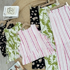 Set Váy Nữ Áo Sát Nách Nơ Đôi Mix Chân Váy Đuôi Cá Dáng Dài Chất Linen Gân Đi Biển MIMIX - FA0