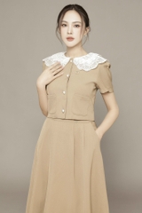 Set Chân Váy Dài Kết Hợp Áo Croptop